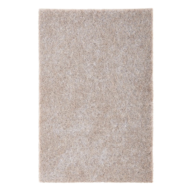 Scotch Felt Pads, Rectangle, Beige, 4 in. x 6 in.,