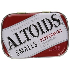 Altoids Mints Smalls Peppermint Sugar Free Tins 0.37 OZ (Pack of 18)