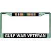 Gulf War Veteran Chrome License Plate Frame