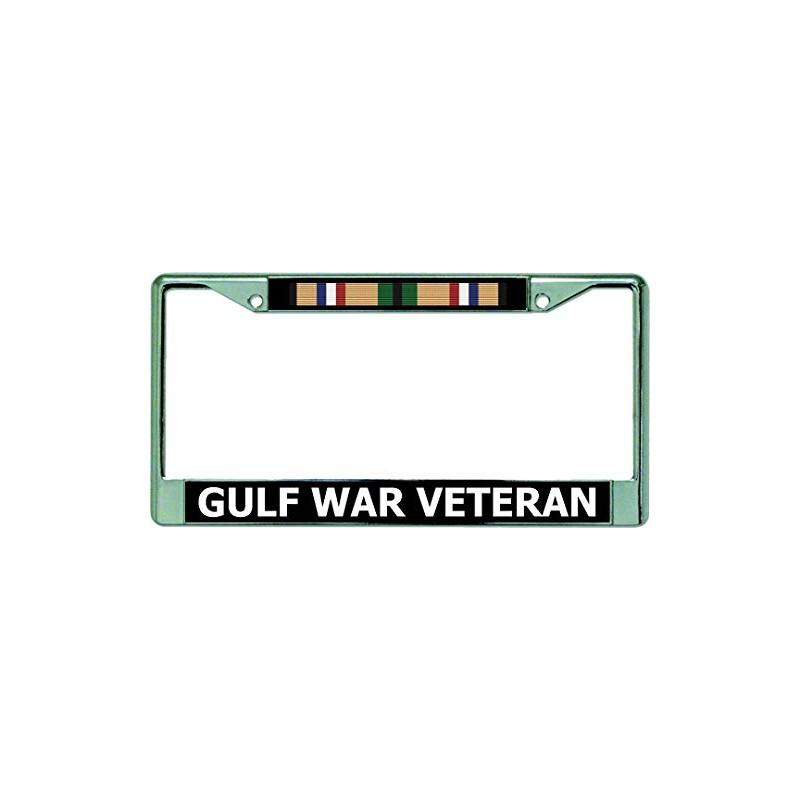 Gulf War Veteran Chrome License Plate Frame