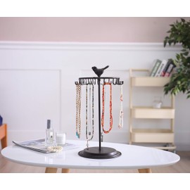 Bird Rotating Necklace Holder Bracelet Stand/Jewelry Organizer/Jewelry Tree,Bronze
