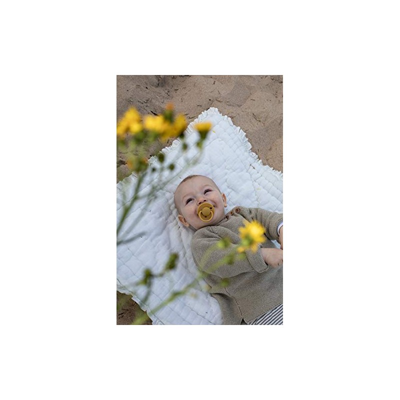 BIBS 5713795200610 PACIFIER, Blush GLOW/Vanilla GLOW, 2 piezas