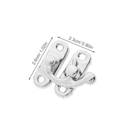 Operitacx 20pcs Cabinet Accessories with Cabinets Sliver Handles Kitchen Interior Key Toggle Hasp Silver for Latch Vintage Cupboards Code Retro Drawer Craft Hinges Hook Hinge Wood Clasp Iron