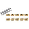 Accusize Industrial Tools APKT1604 TiN Coated Carbide Inserts for Machining
