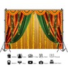 Leowefowa 10x8ft Vinyl Indian Pooja Backdrop Decoration for Photography Puja
