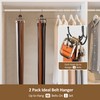 ZEDODIER 2 Pack Belt Hanger, Belt Organizer for Closet, Holds