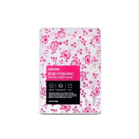 K-Mystique - Rose Hydrating Mask | Facial Sheet Mask - Soothes and Moisturizes with Added Aloe (1 Pack - 2 Masks Each)