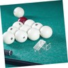 WHAMVOX 3pcs Acrylic Billiard Chalk Holder Portable Transparent Pool Cue
