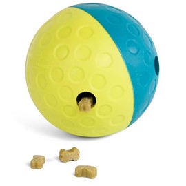 Nina Ottosson by Outward Hound Treat Tumble Interactive Treat Ball Dog Puzzle Dog Enrichment Dog Toy, Level 1 Beginner, Blue, Small
