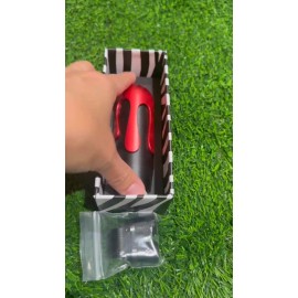 Unbranded Universal JDM Red & Black Aluminum Ice Cream Style Automatic Gear Shift Knob