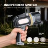MOONASION Rechargeable Spotlight 100000 Lumen, Super Bright LED Spotlight Flashlight