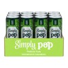 Simply POP Prebiotic Soda Lime Cans, 12 fl oz, 12