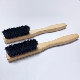 Cooptop 2-Piece Laundry Stain Brush, Laundry Brush for Scrubbing Out Tough Stains on Cloths and Fabrics, Natural Bristles Stain Remover Brush for Safe and Effective Stain and Odor Elimination