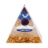 Constellation Pyramid Stone for Positive Energy Reduce Stress Chakra Resin