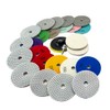 4 Inch Diamond Polishing Pads Kit, 15PCS Wet/Dry 50-6000 Grit