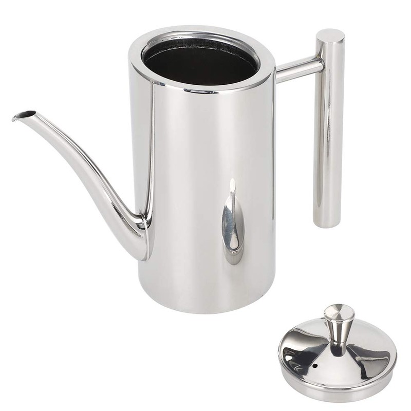 Natudeco Oil Pot Kitchen Oil Bottle Stainless Steel Dustproof Leak-proof