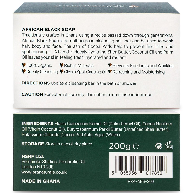 PraNaturals Organic African Black Soap