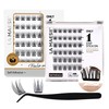 LA MAESII Self Adhesive Eyelashes, C Curl No Glue Lashes
