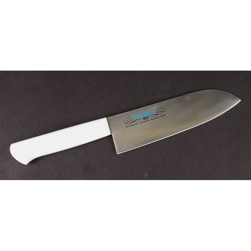 Masahiro MV-P 14623 Santoku Type, 6.5 inches (165 mm), White