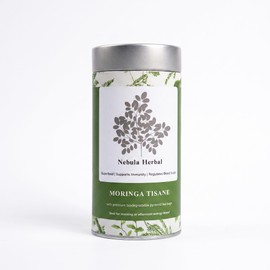 Moringa tea in 25 Biodegradable teabags in a premium tin can for gifting and personal use-Wellness Tea - Moringa, Hibiscus & lemongrass and other flavours