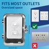 PKLIYH 2 Pack Universal Baby Safety Electrical Outlet Cover Box