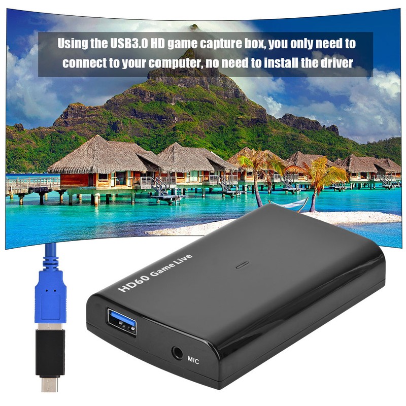 4K USB 3.0 HDMI to HDMI HD60 Video Capture Card