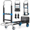 3-in-1 Convertible Heavy Duty Folding Hand Truck, 600LBS Dolly Cart