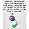 Bartolete Keys Replacement Transponder Car Key Blank Fits 2011 2012