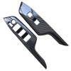 ruihe 4pc Carbon Fiber Color Automobile Door Window Control Panel