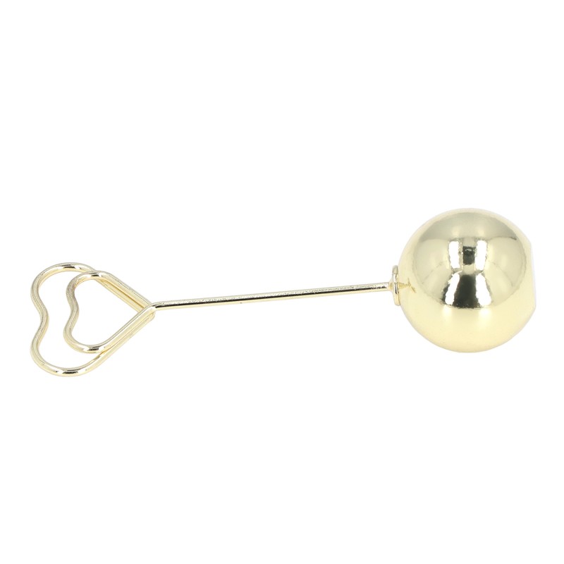 2Pcs Table Number Holder Heart Shaped Firm Stable Premium Metal