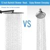 Large Rain Shower Head, NearMoon Luxury Square Stainless Steel Rainfall