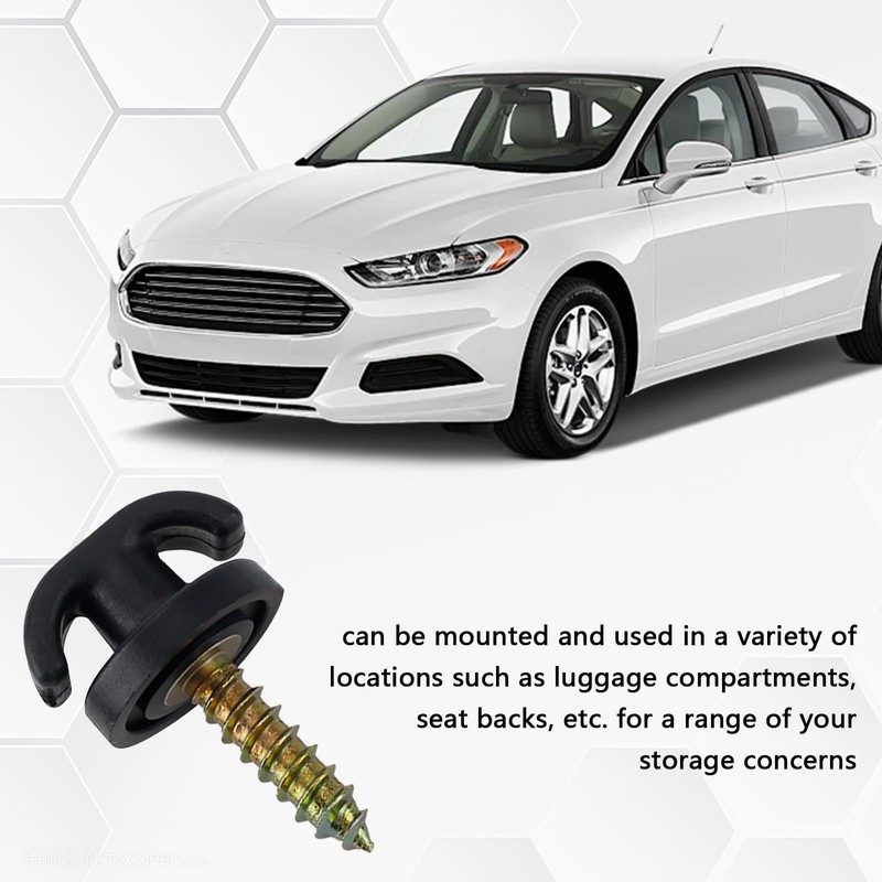 vvag 4PCS Universal Car Cargo Net Hooks Kit,Replacement Fasteners for