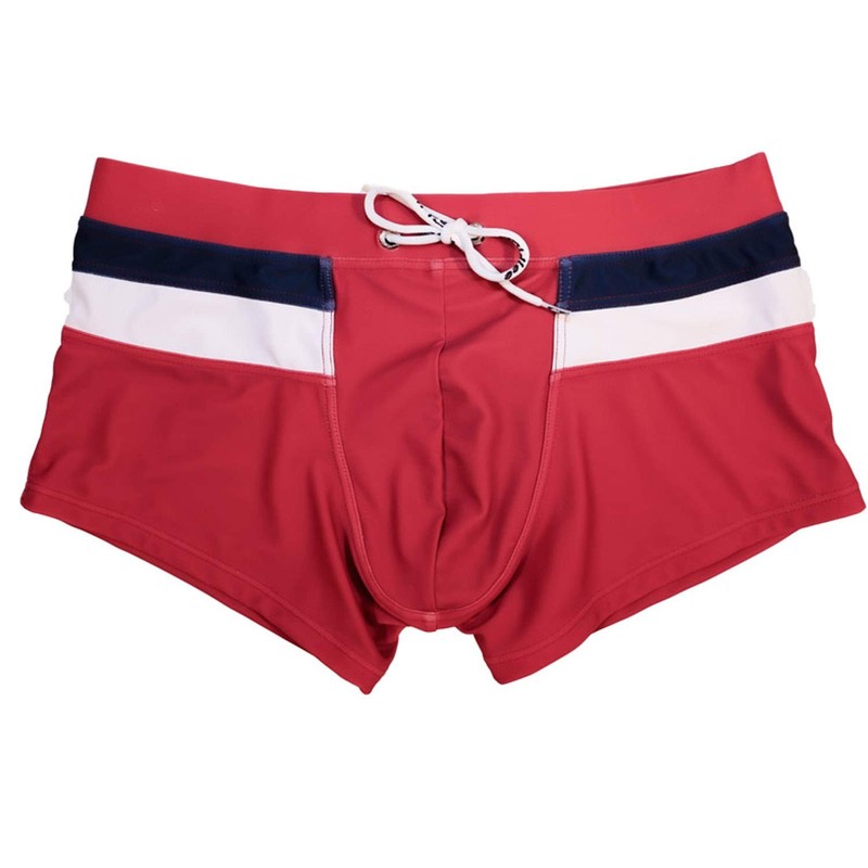 Taddlee - Bañador sexy para hombre, Rojo, X-Large