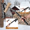 Wall Mounted Wood Splitter with Extended Handle, Manual Kindling Splitter