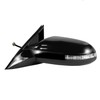 Fit System Driver Side Mirror for Nissan Maxima, Black w/PTM