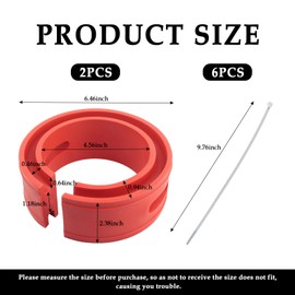 2PCS Front-Rear Coil Spring Spacer for 1.45''-1.65'' Spring Spacing,Heavy-Duty Coil Spring Booster Enhance Spring Rate,Universal Coil Spring Spacers Car Accessories for 2000-2500Lb Car