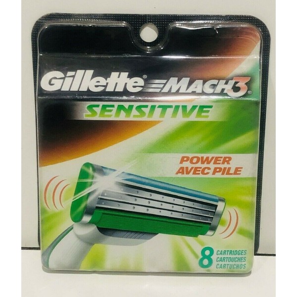 GILLETTE MACH3 SENSITIVE POWER 8 CARTRIDGES
