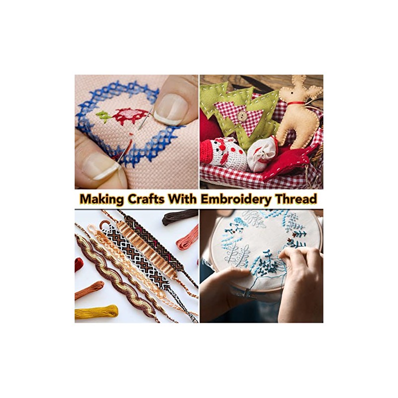 LOVIMAG Embroidery Floss 60 Skeins Per Pack for Cross Stitch