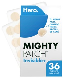 Hero Parches para Acné Mighty Patch Invisible, Caja con 36 piezas. Delgados para Uso de Día. Absorben Gentilmente las Impurezas en 6 a 8 Horas. No... 