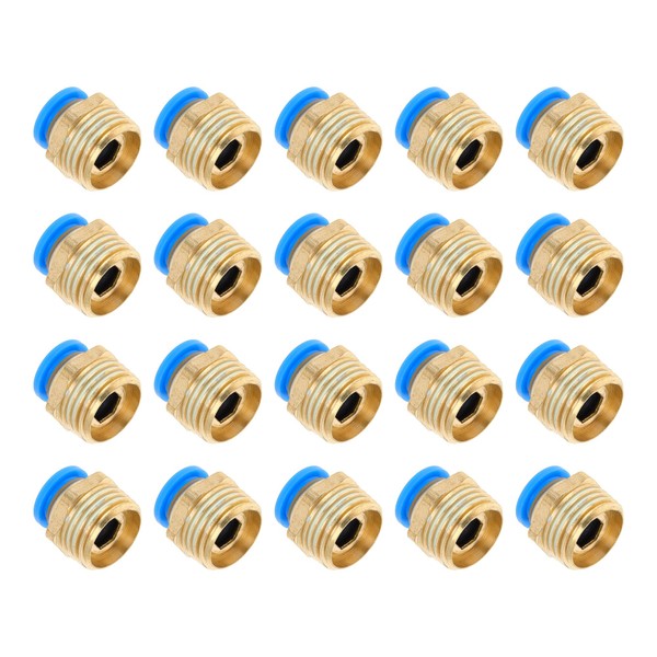 Hihaha Push to Connect Air Fittings 3/8" Male Thread Air