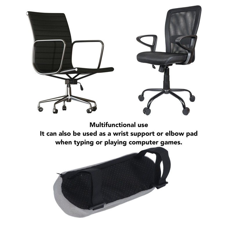 4Pcs Chair Arm Rest Pads Covers Soft Foam Adjustable Strap