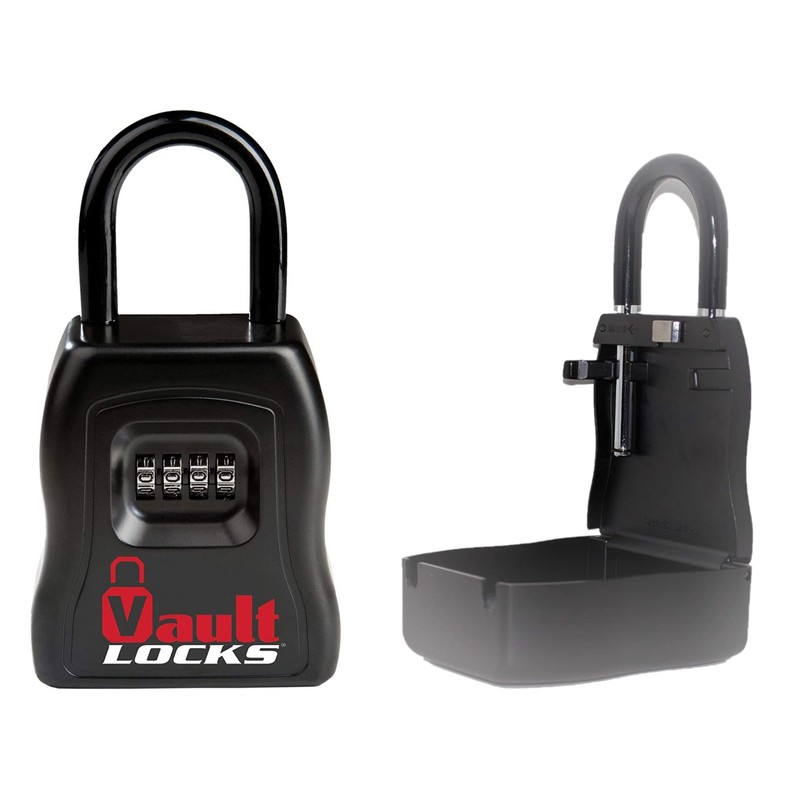 Key Lock Box Large Portable Heavy Duty Combination Lock Box,
