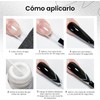 CHERIMOYA Esmalte Liner 8ml,Fino para Punta Francesa-Blanco