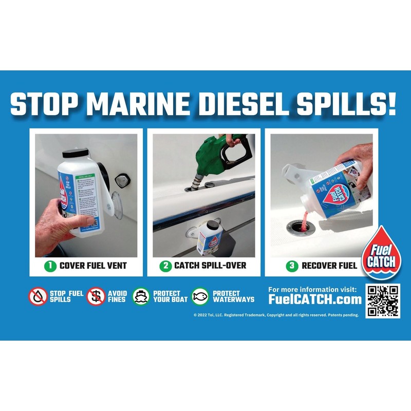 Fuel CATCH: Stop Marine Diesel Spills While fueling Your Boat
