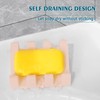 Coipdfty Self Draining Soap Dish,Silicone Suction Cup Soap Holder, Bathroom