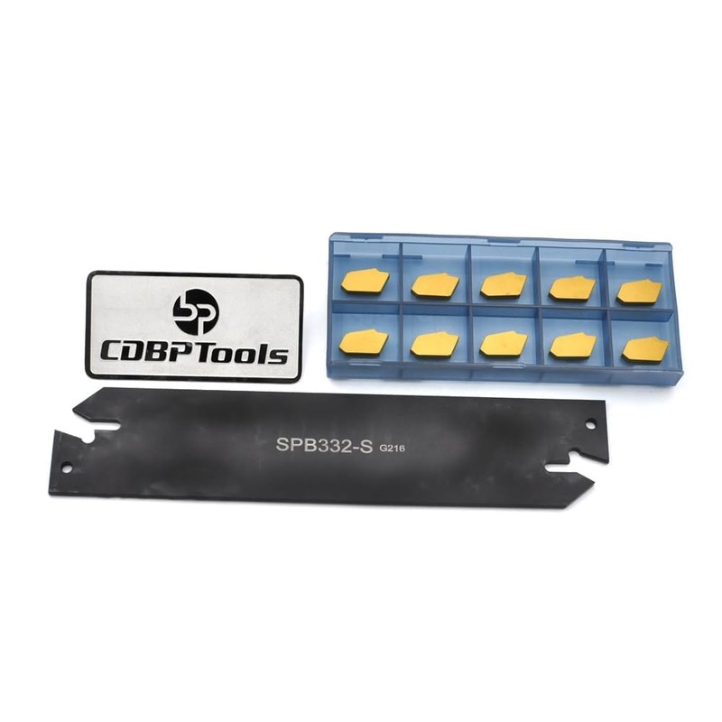 CDBP SPB332-S/SPB32-3 Parting Blade with 10 pcs GTN-3 Carbide Inserts