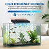 BAOSHISHAN Aquarium Chiller Fan, Powerful Fish Tank Cooler with Light,