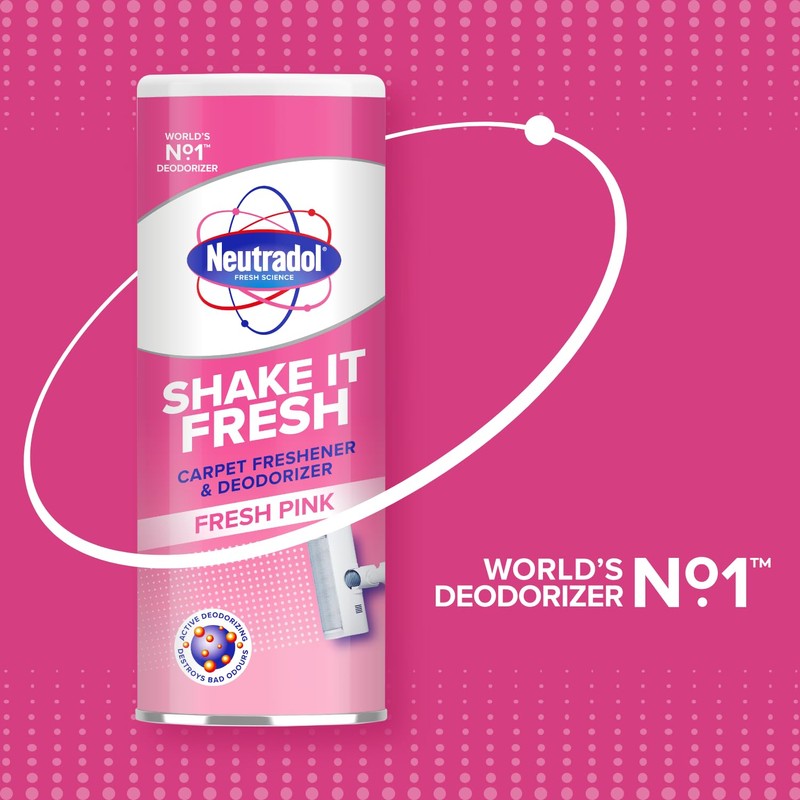 Neutradol Shake It Fresh Carpet Deodoriser, Odour Neutraliser for Carpets