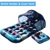 COOLCOOLDEE Inflatable Pool Float with UPF 50+ Sunshade Canopy,Extra Large