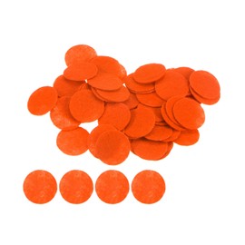 HARFINGTON 100pcs Round Felt Circles, 20mm 3/4" Pre Cut Felt Craft Pads Non-Woven Mini Felt Fabric Circles for DIY Sewing Handcraft Cut Projects Craft Finishing, Orange